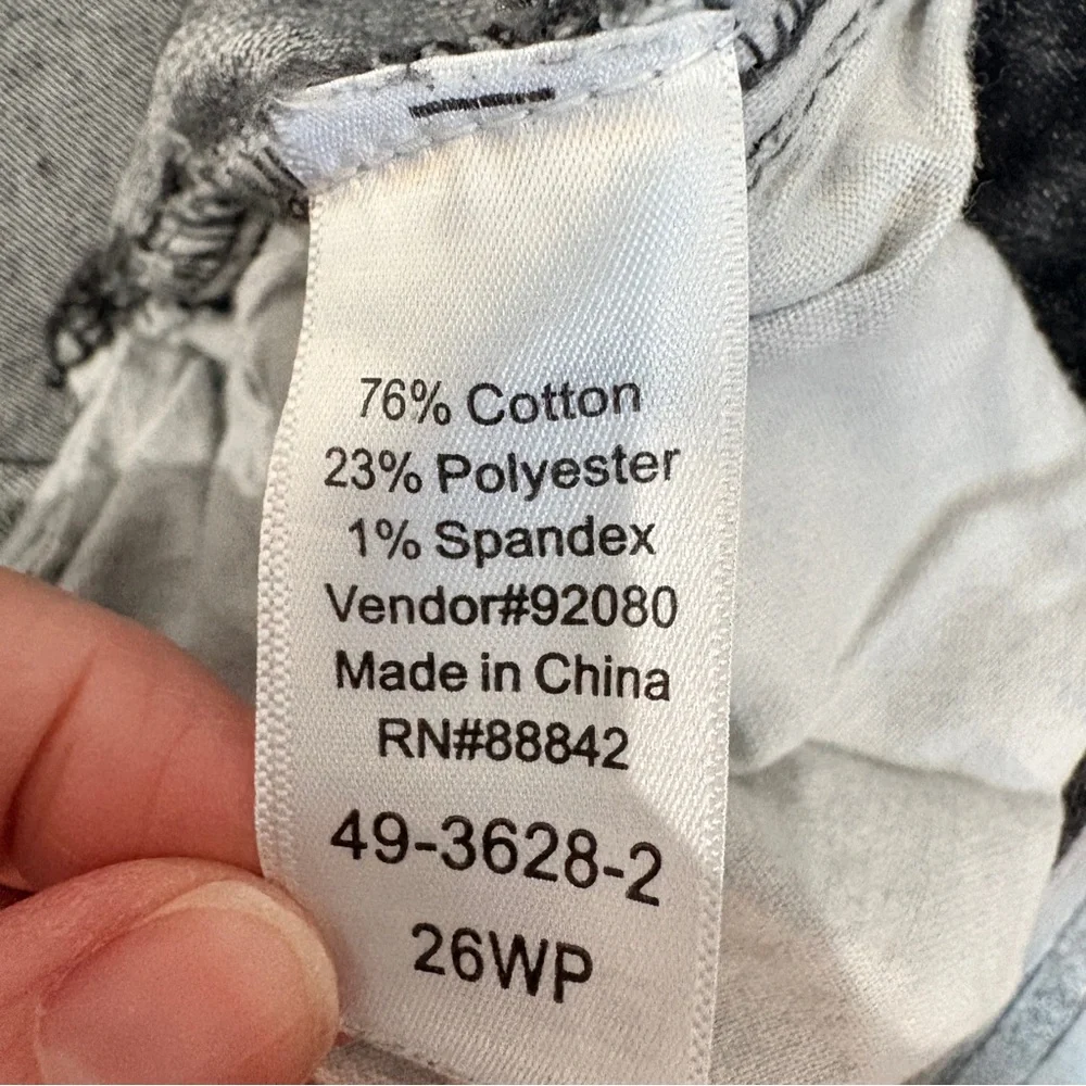 Skinny Jeans Minimalist Workwear Spring Black Size 26WP - Picture 4 of 5